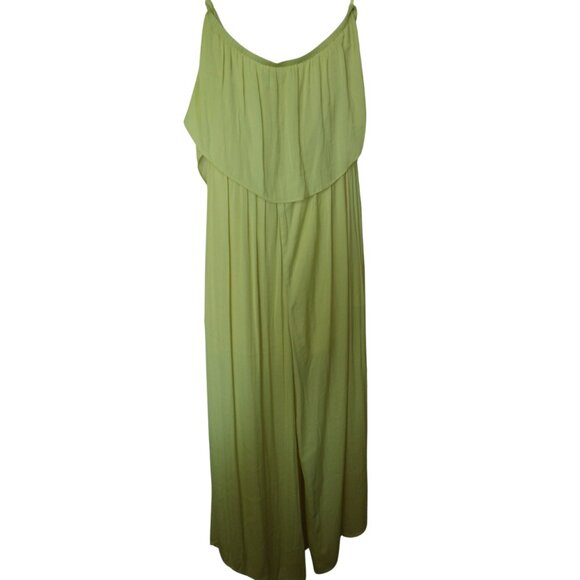 Naked Zebra Pants - Naked Zebra - Yellow Strapless Jumpsuit